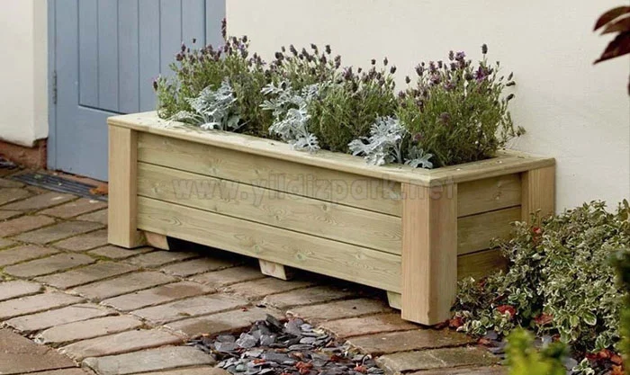 Ayaklı Ahşap Saksı Greenbox